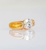 Goldring mit Steinsynthesen - Bild 2