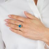 Moderner Topas-Brillant Ring - Bild 3