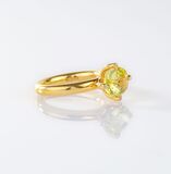 Modern Citrine Ring with Diamonds by Kim - image 2