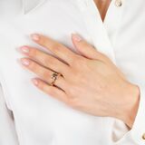 Modern Smoky Quartz Ring with Diamonds by Kim - image 3