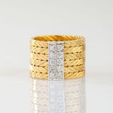 Bandring mit Brillant-Besatz - Bild 1