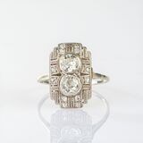 Art-déco Diamond Ring - image 1