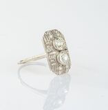 Art-déco Diamond Ring - image 2
