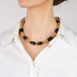 Goldcollier mit schwarzer Jade 'Meister Collection' - Bild 3