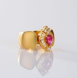 Rubin-Diamant Ring - Bild 2