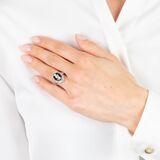 Jugendstil Onyx-Diamant Ring - Bild 3