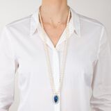 Perlencollier mit Edelopal-Brillant Schließe - Bild 3