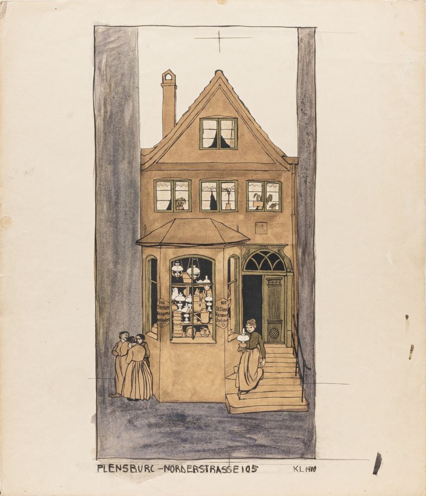Two Motifs: Norderstraße and a head study - image 2