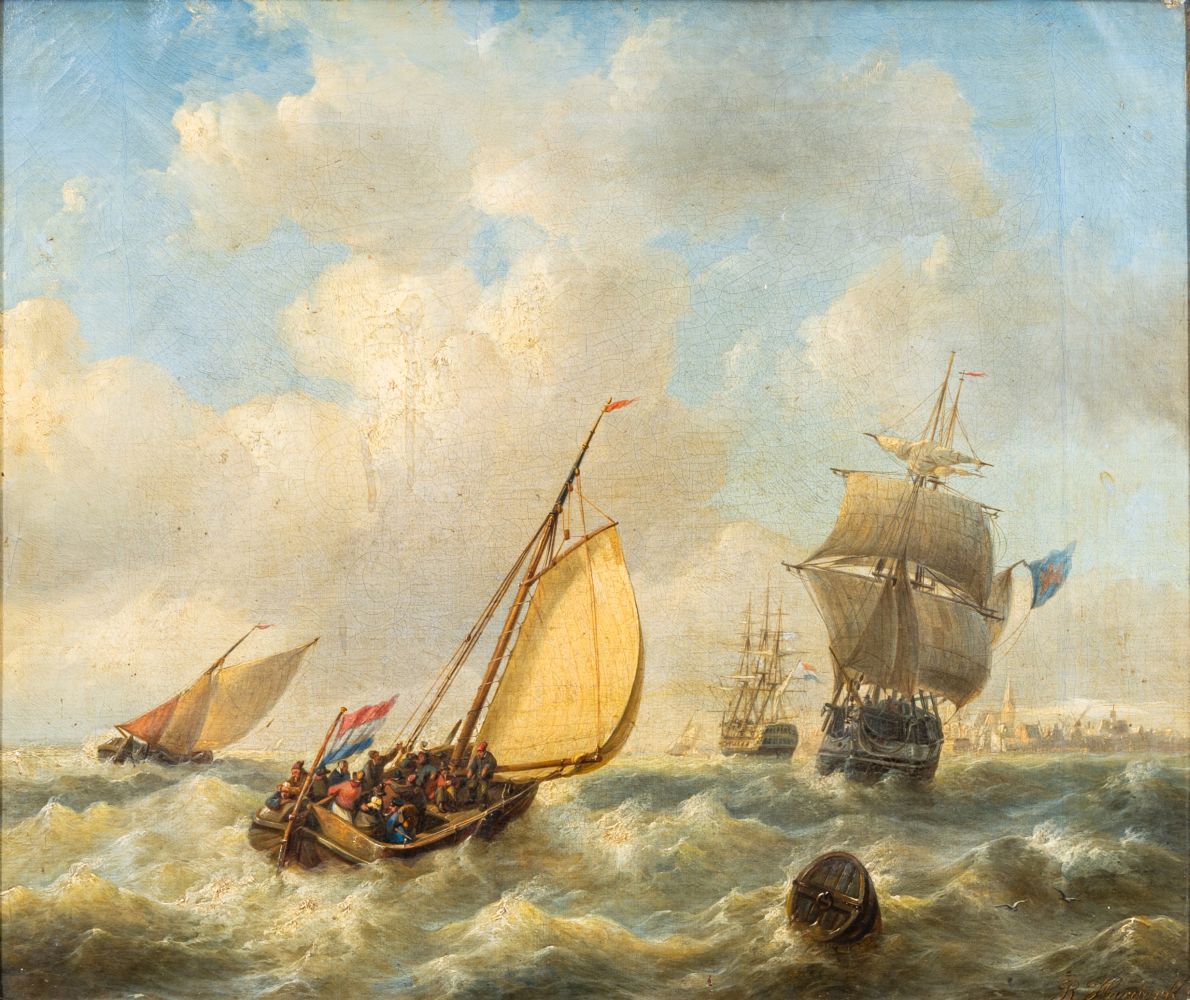 Rudolf Hardorff - Ships off the Coast Ships off the Coast