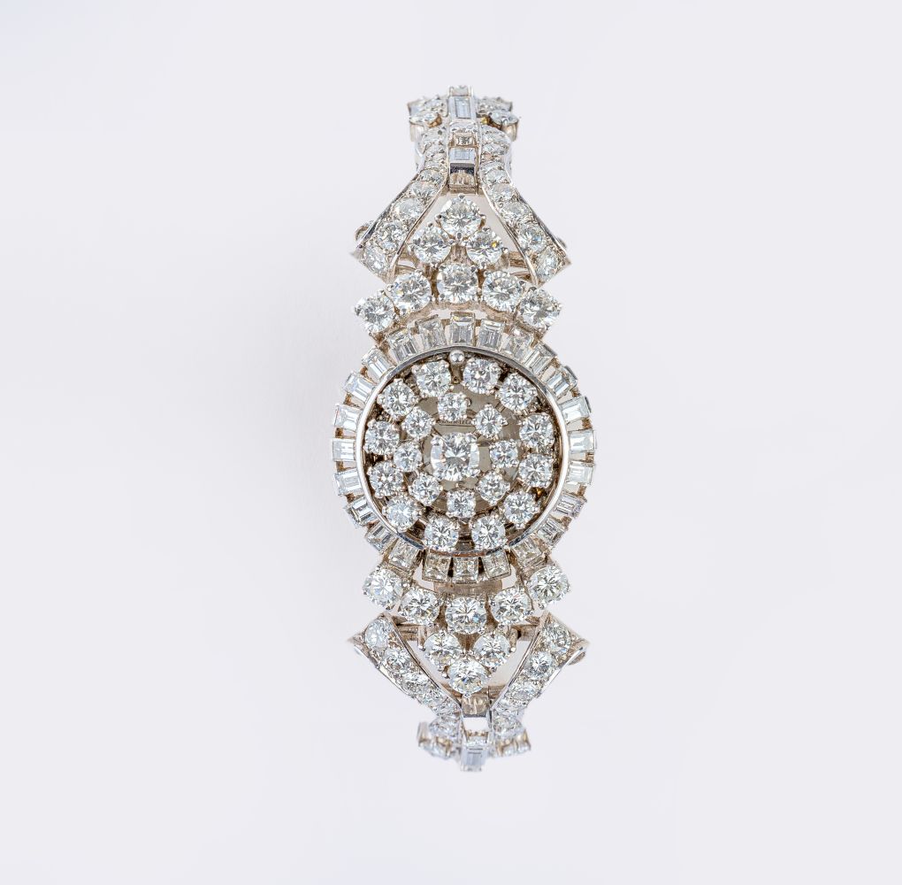 Exceptional Vintage Jewellery Watch with High-Carat Diamond Setting - image 4