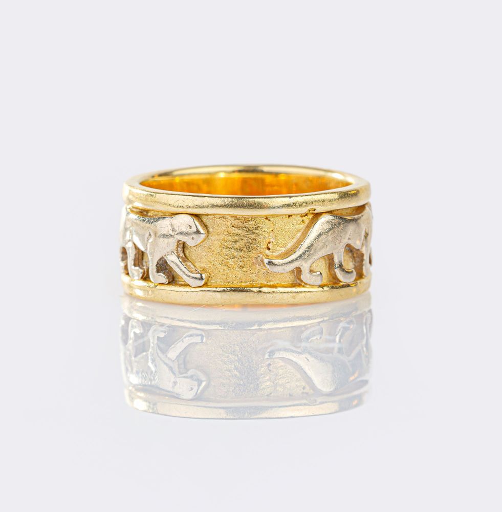 Gold Ring 'Panther' - image 2