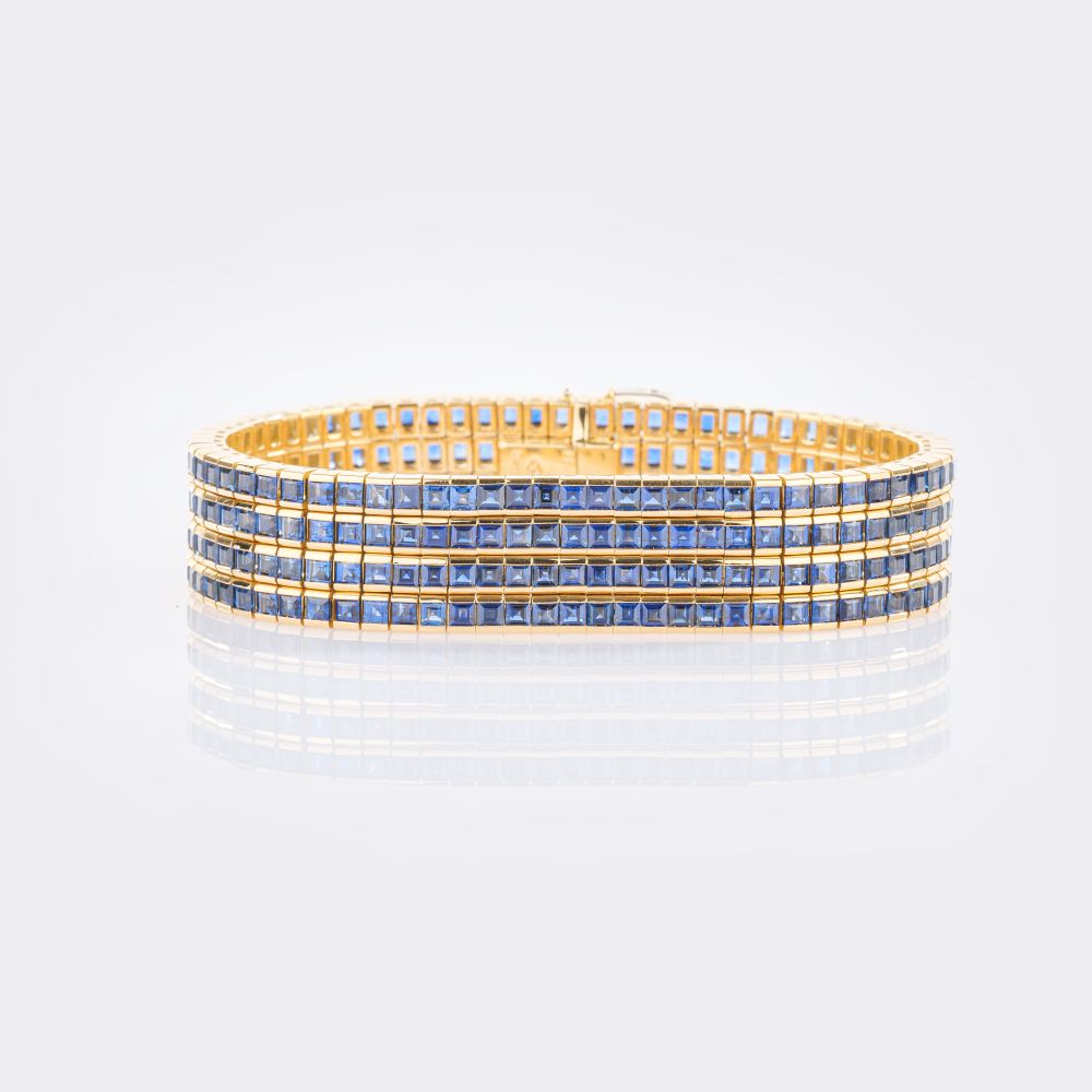 Gübelin - Außergewöhnliches Saphir Armband Außergewöhnliches Saphir Armband