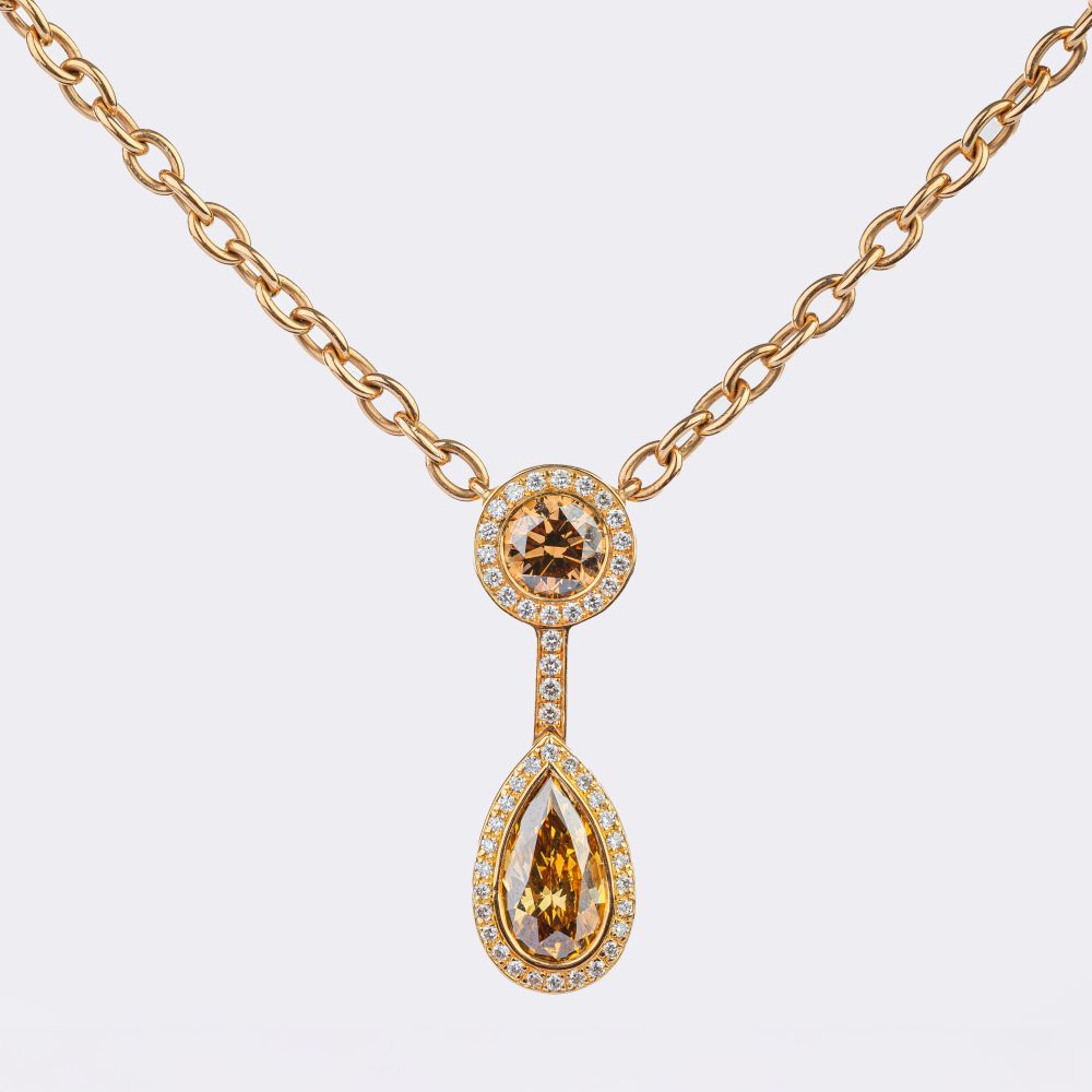 Fancy Diamond Necklace