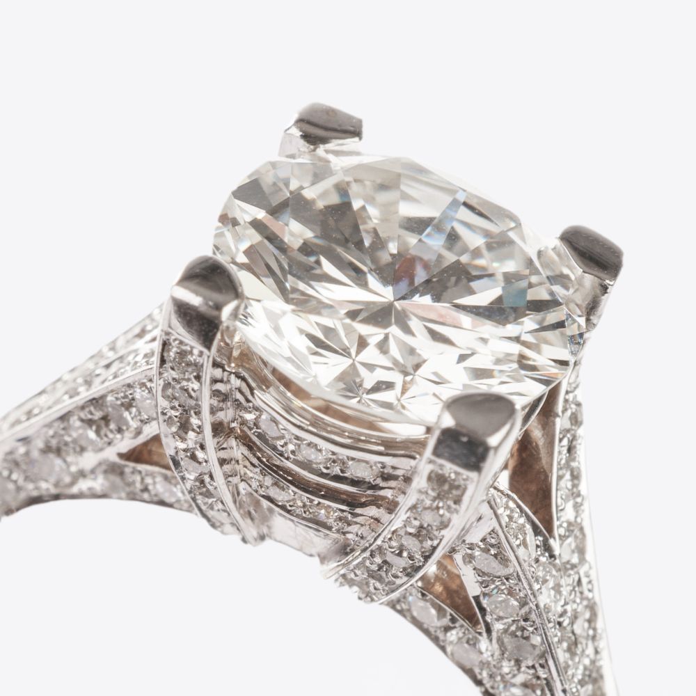 Exceptional Loop Clear Solitaire Diamond Ring - image 3