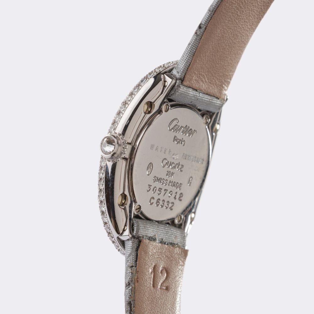 Damen-Armbanduhr 'Baignoire' mit Diamanten - Bild 3