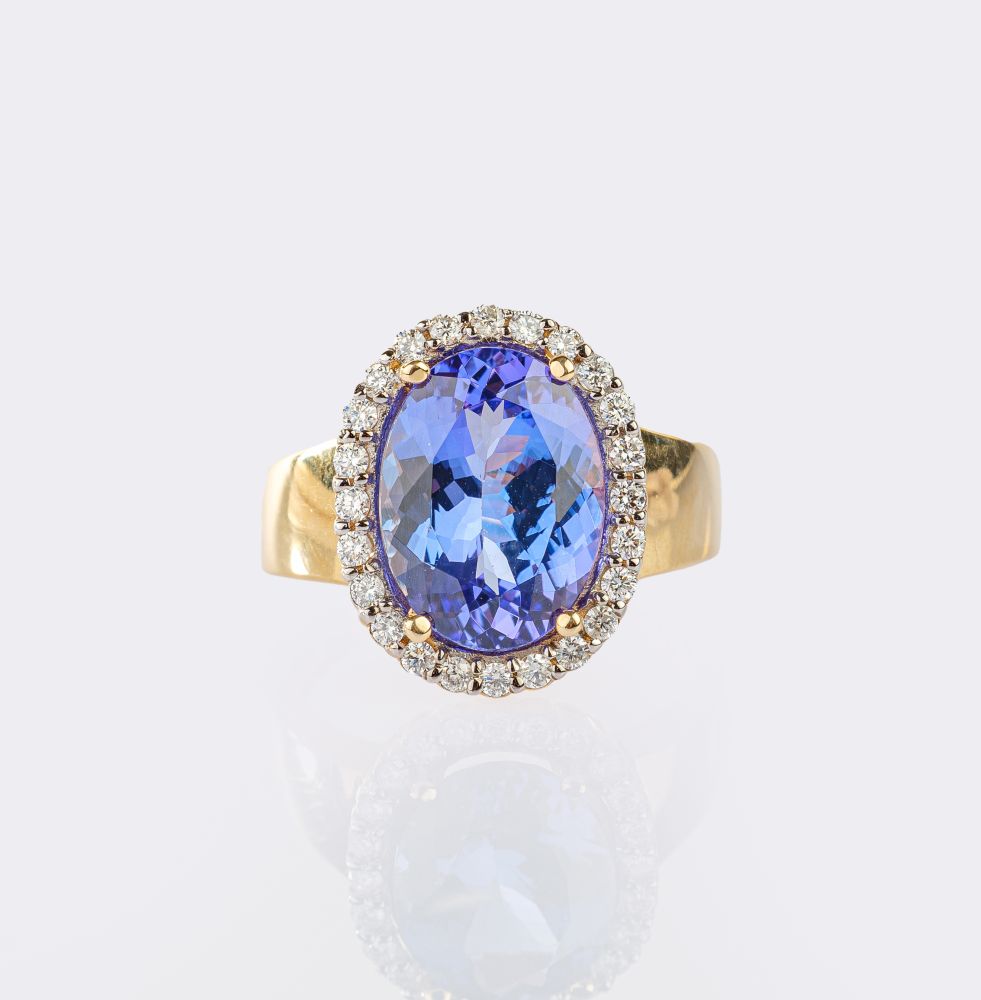 Tansanite Diamond Ring Tansanite Diamond Ring