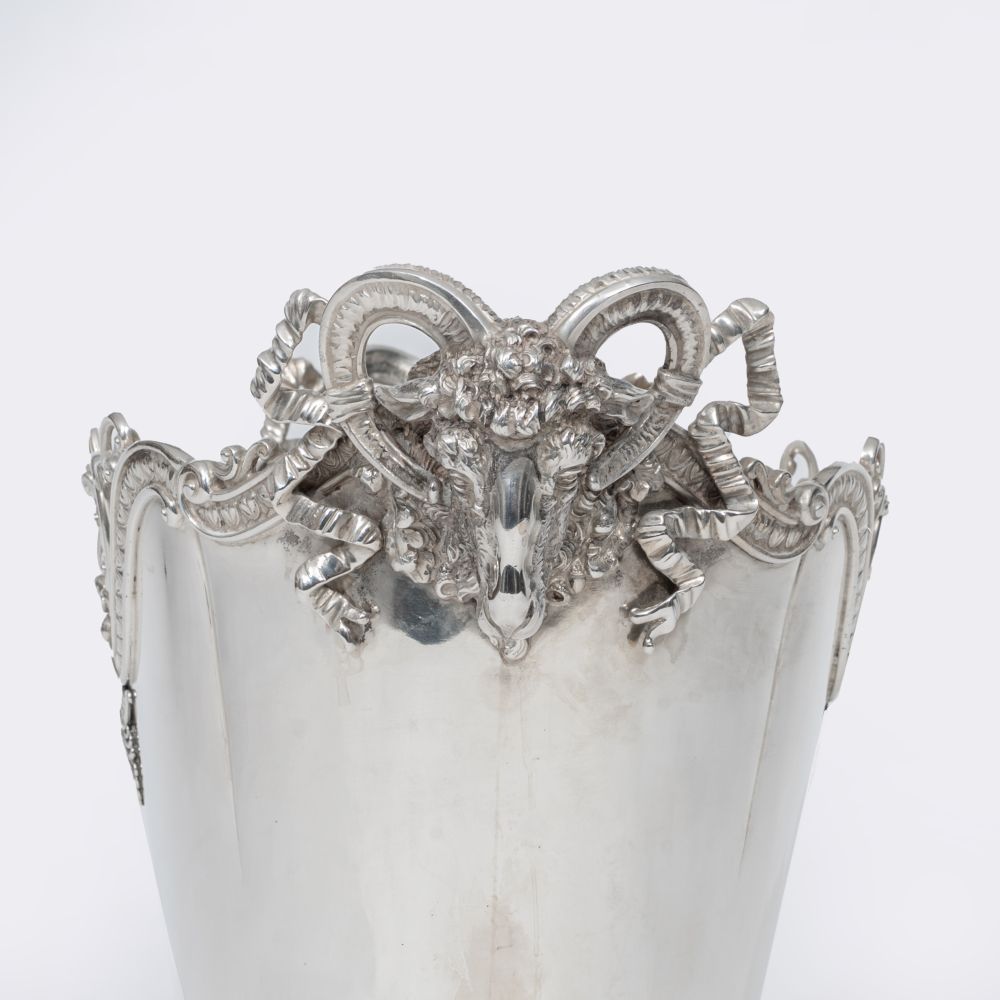 A Magnificent Wine Cooler with Rams' Heads - image 2