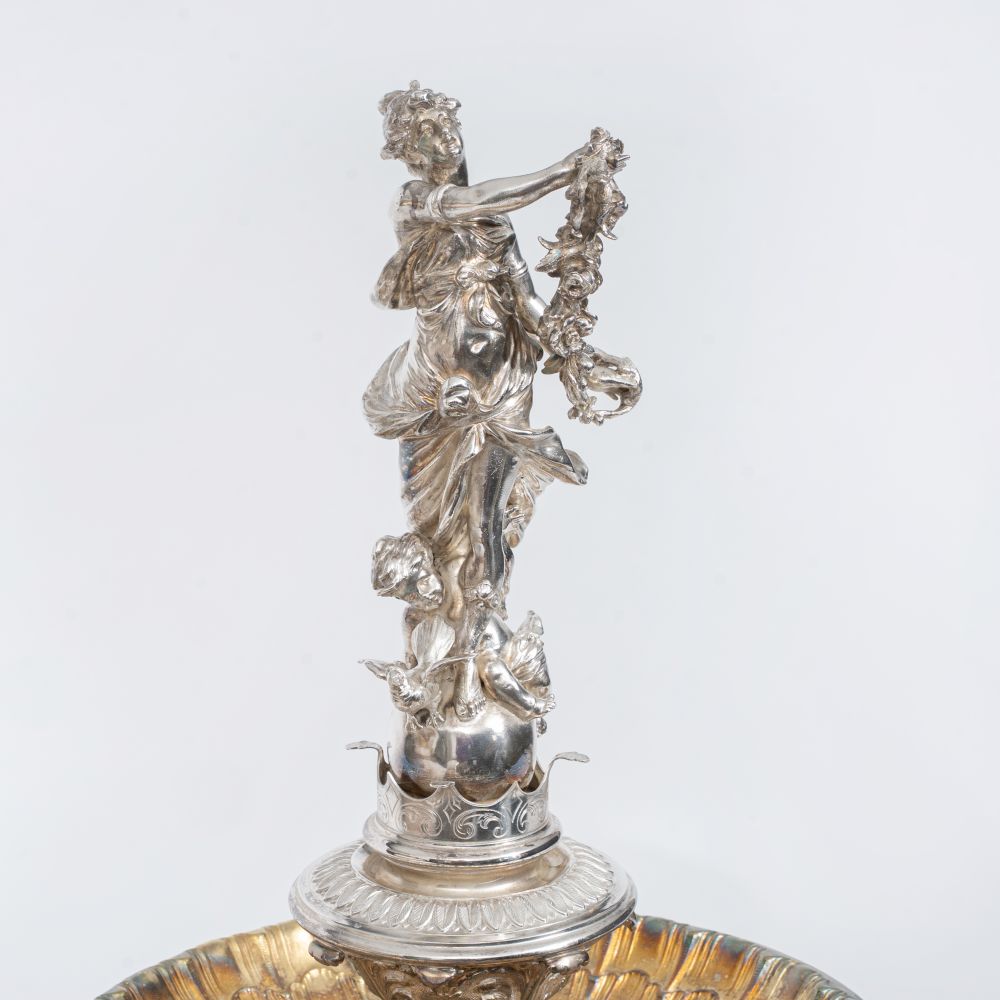Magnificent centerpiece of the 'Apollo Lodge' in Leipzig in the form of a table fountain - image 2