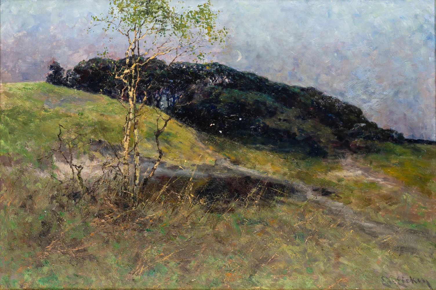Elisabeth von Eicken - Landschaft mit Birke Landschaft mit Birke