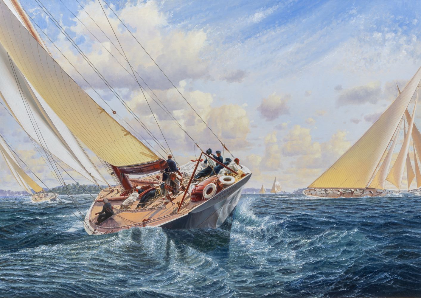 Uwe Lütgen - The Enterprise from New York in a Boat Race The Enterprise from New York in a Boat Race