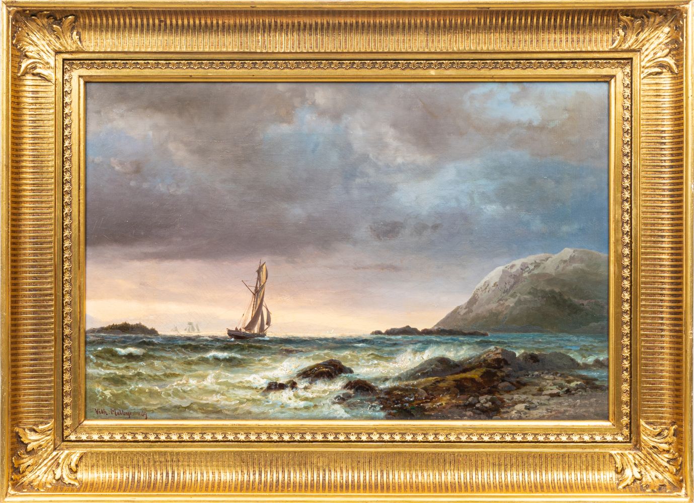 Fjord of Christiania in the Evening - image 2