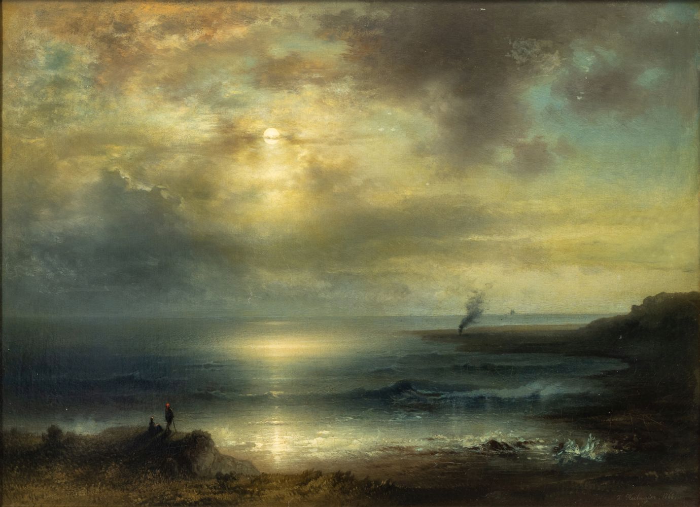 Karl Heilmayer - Vollmond über der Küste Vollmond über der Küste