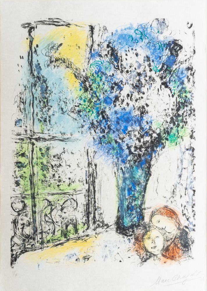 Marc Chagall - Le Bouquet Bleu Le Bouquet Bleu