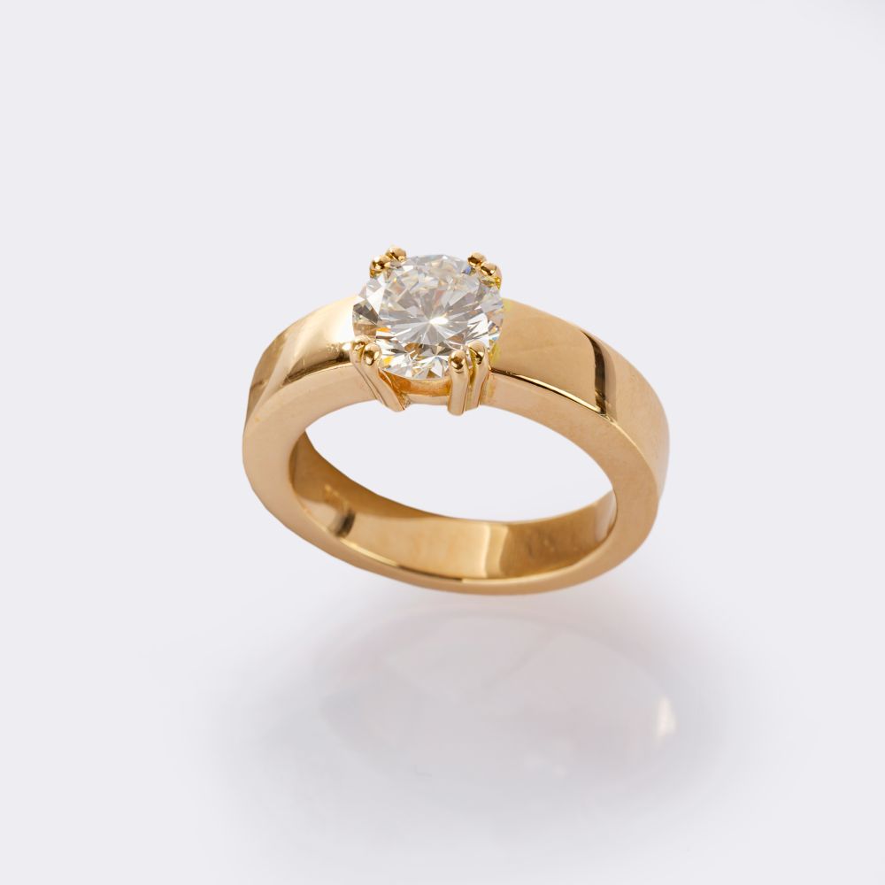 Feiner Solitär Brillant Ring - Bild 2