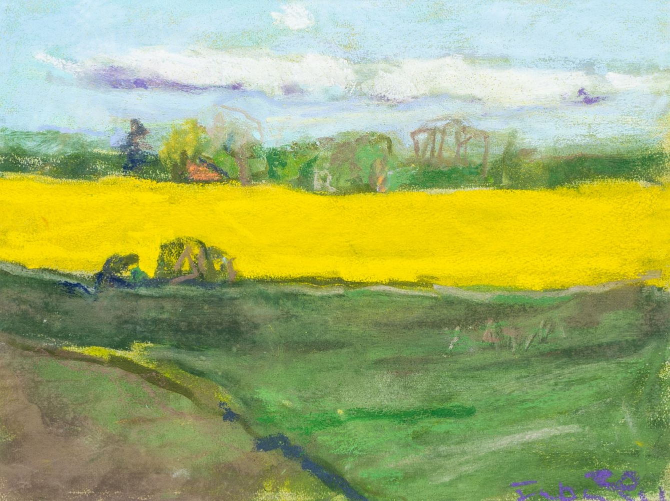 Klaus Fußmann - Rapesee near Lepahn Rapesee near Lepahn