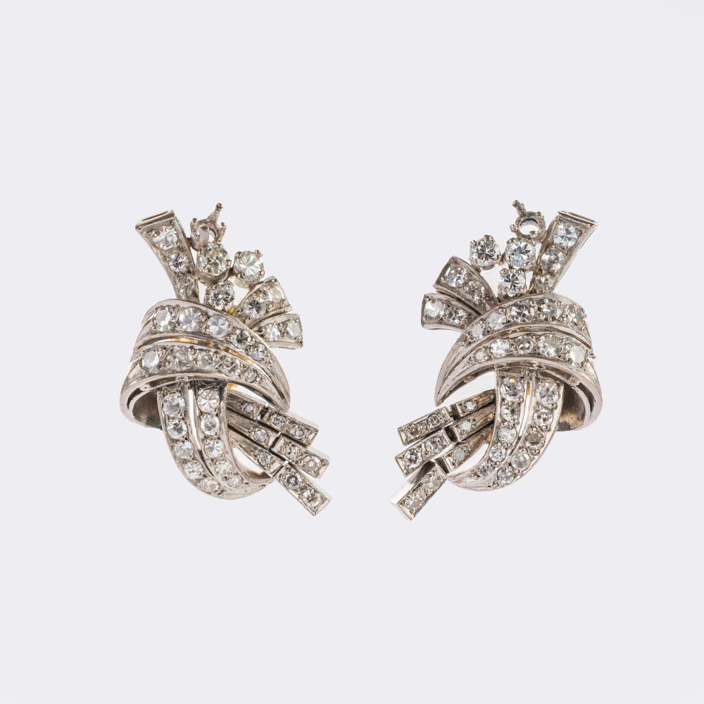 Paar Diamant Ohrringe
