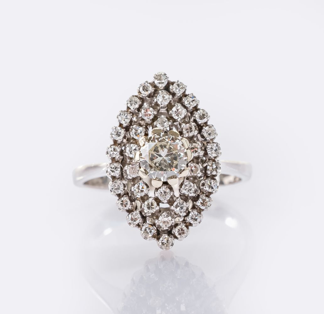 Navette Diamond Ring Navette Diamond Ring