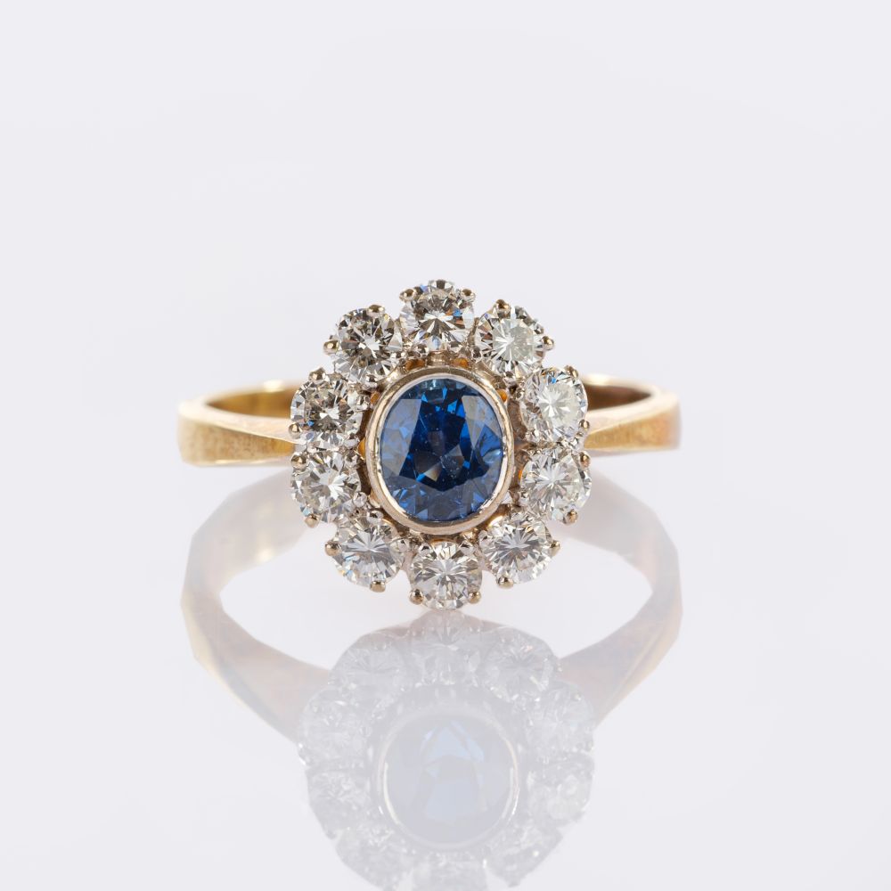 Sapphire Diamond Ring Sapphire Diamond Ring