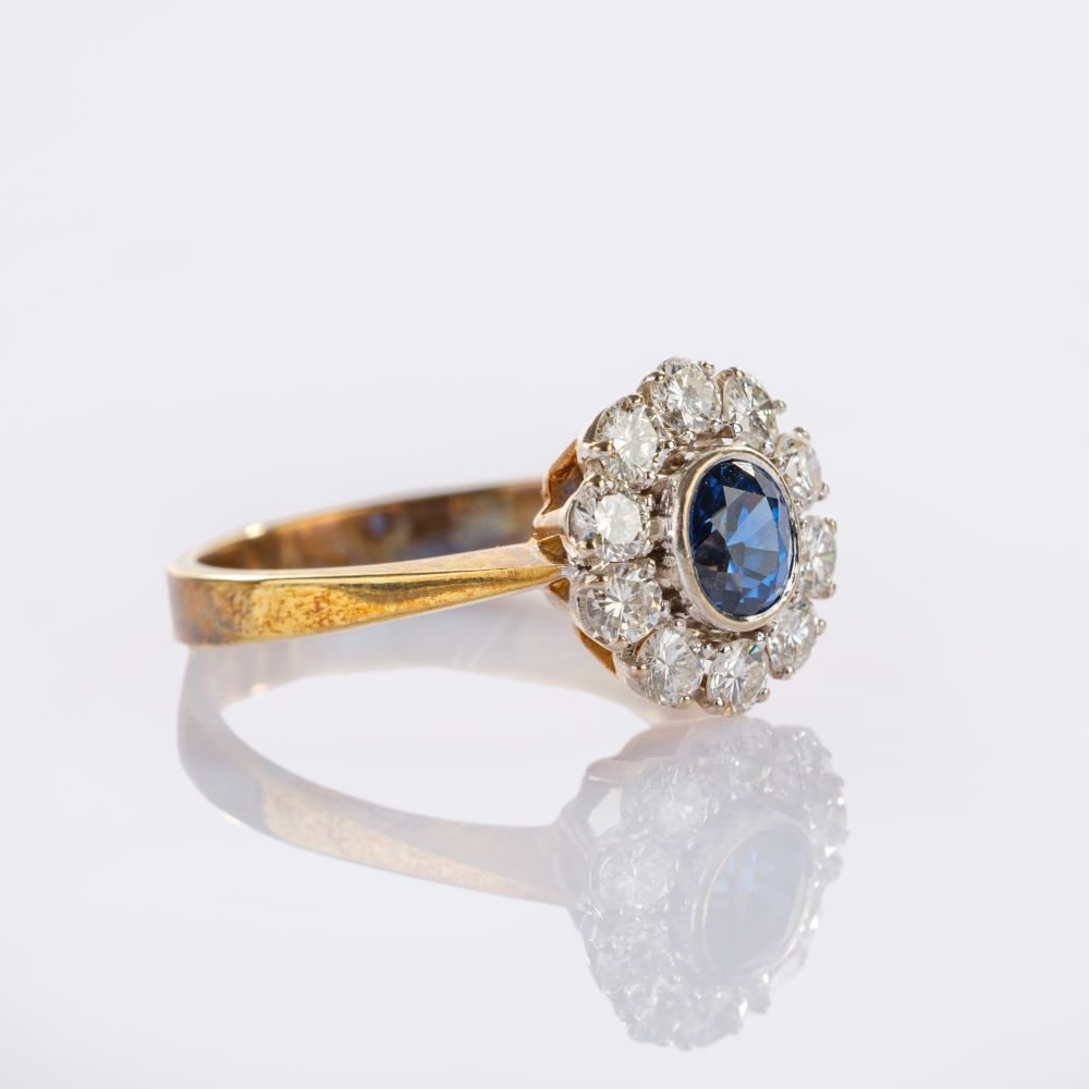 Saphir-Brillant Ring - Bild 2