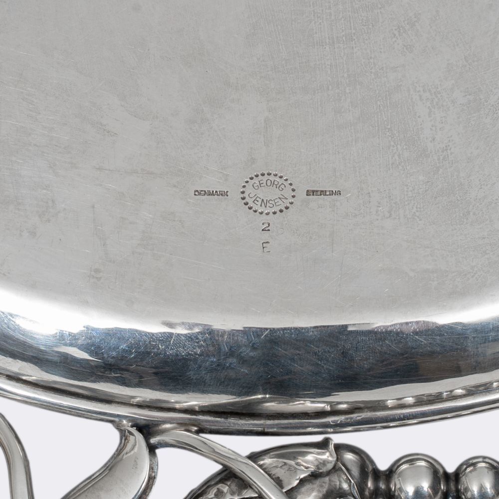 A Large Oval Tray 'Magnolia' Blossom - image 2