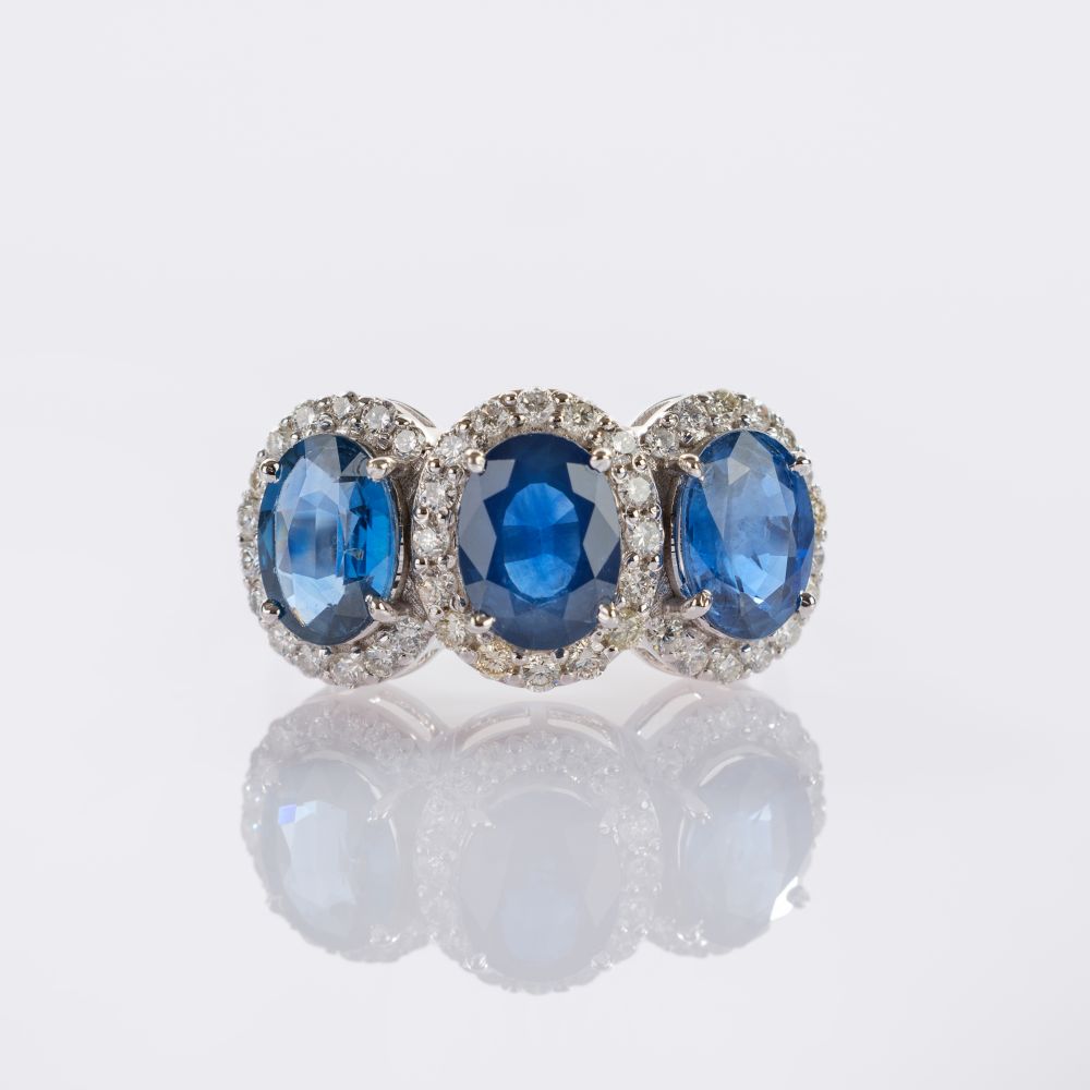 Sapphire Diamond Ring Sapphire Diamond Ring