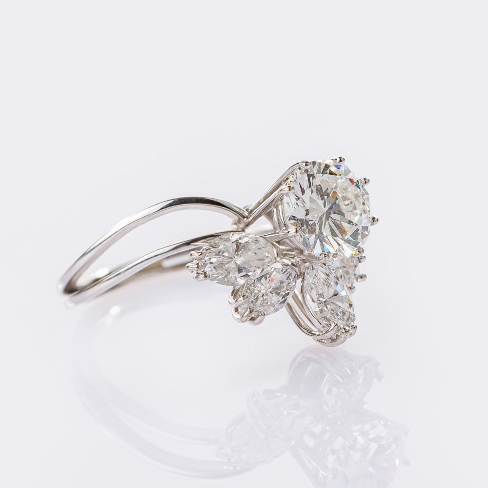 Floraler Diamant Ring - Bild 3