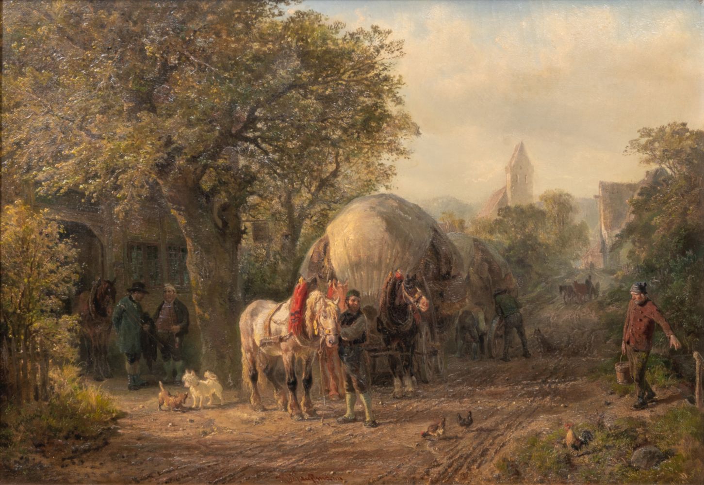 Hermann Kauffmann - By the Tavern By the Tavern