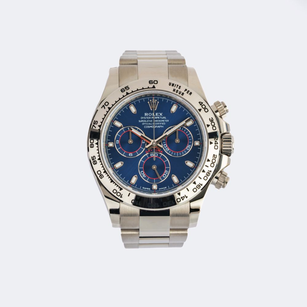 Rolex - Men's Wristwatch 'Daytona' Blue Dial - New & Full Set Men's Wristwatch 'Daytona' Blue Dial - New & Full Set