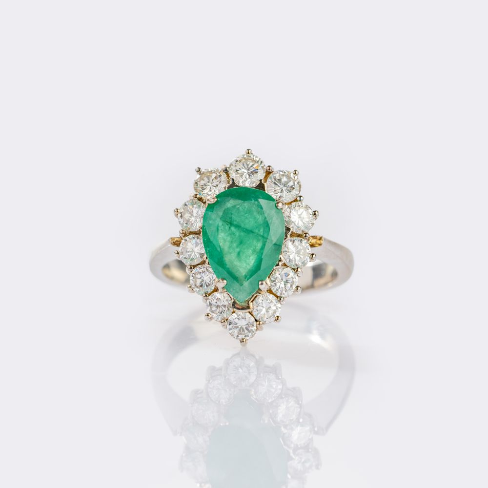 Smaragd-Brillant Ring Smaragd-Brillant Ring