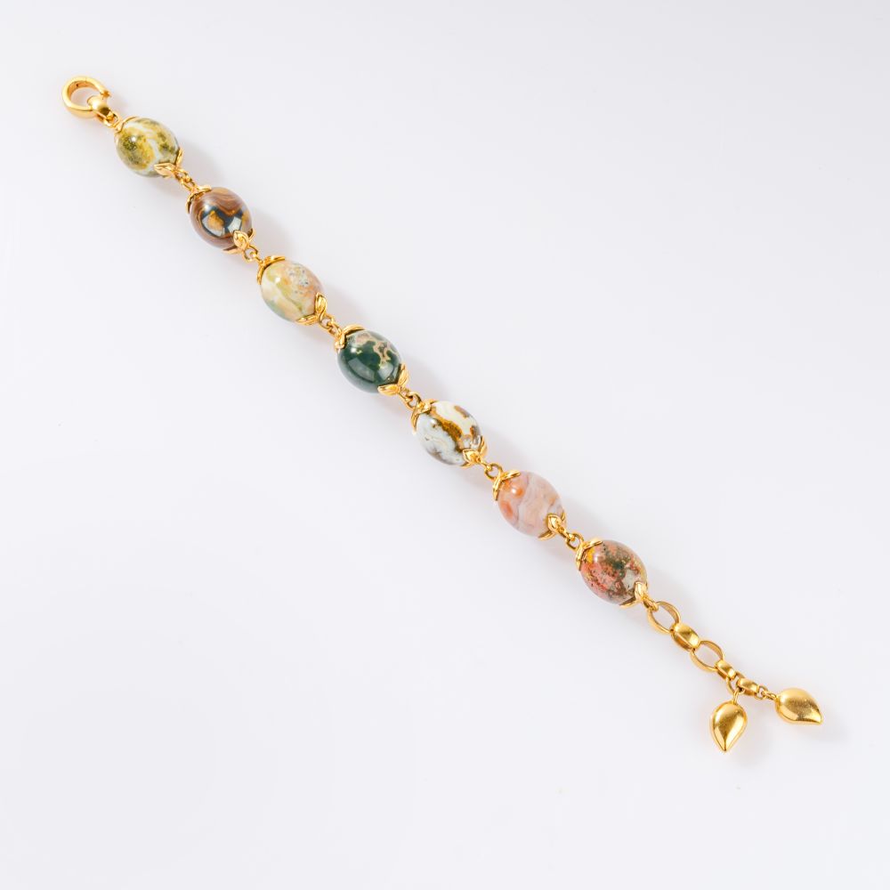 Armband 'Coconut Link Ocean Jasper' - Bild 2