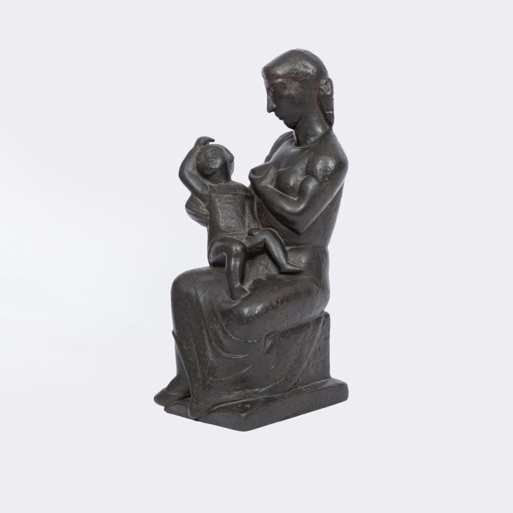 A Sitting Mother with Child - image 2