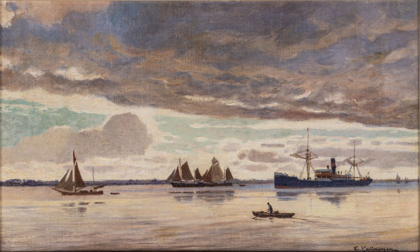 Evening mood on the Elbe