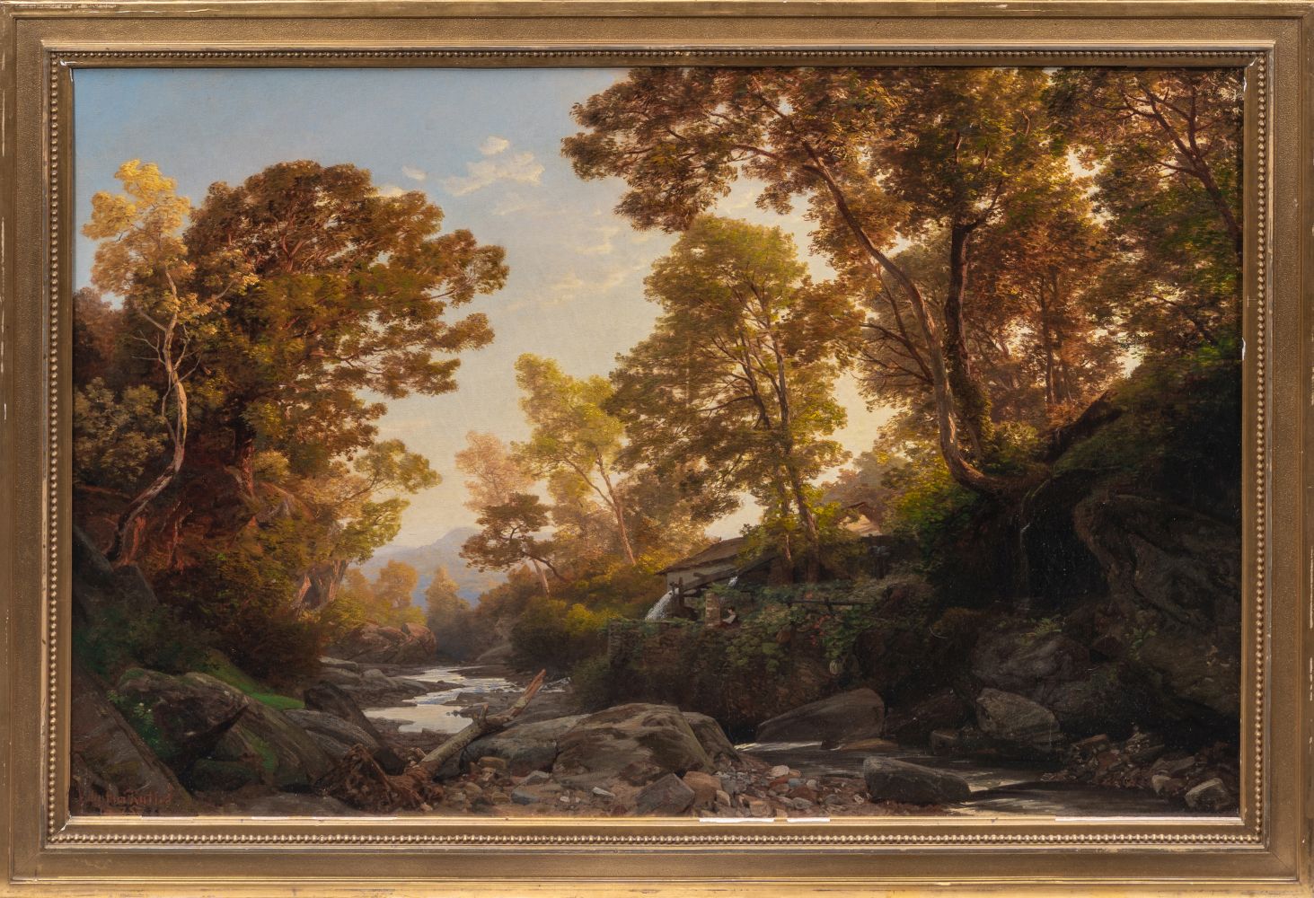 River landscape with a mill - image 2