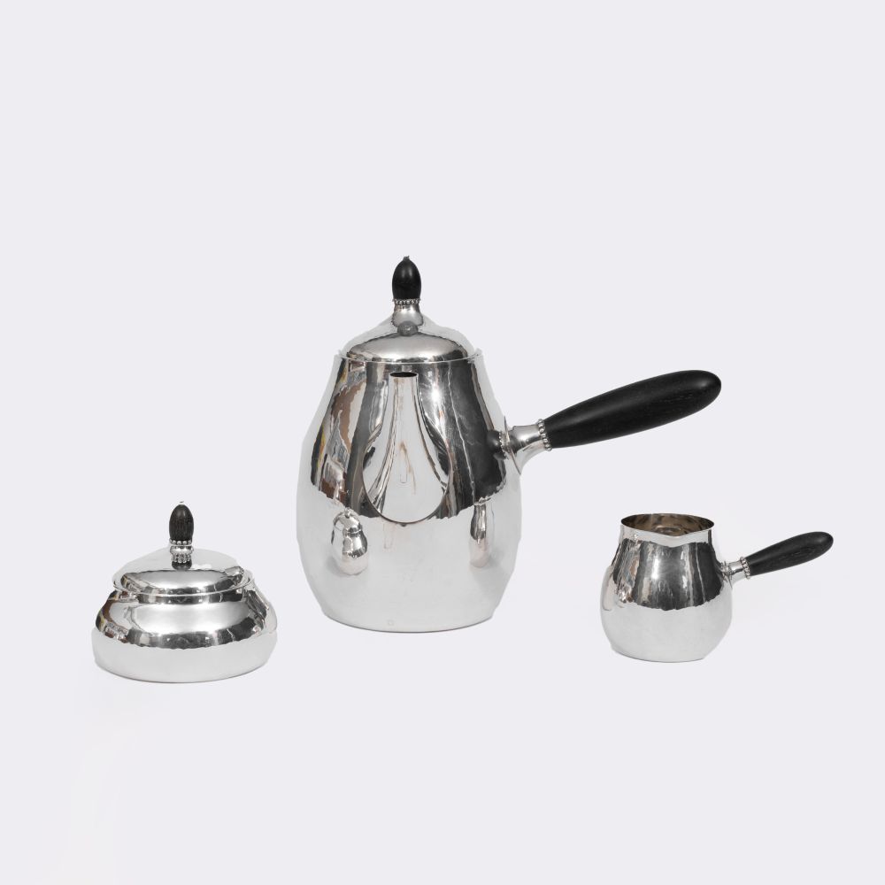 Georg Jensen - A Three part Coffee Service No. 80 A Three part Coffee Service No. 80