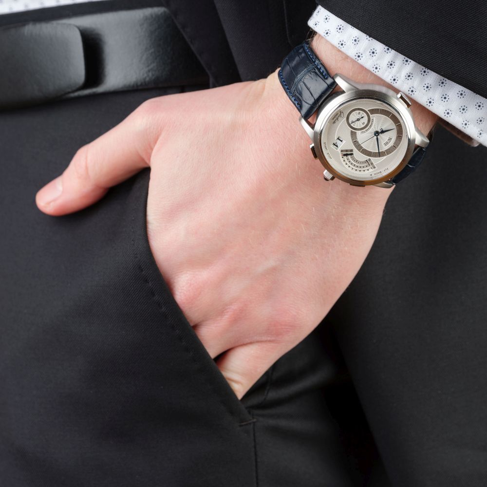 Einzigartige Herren-Armbanduhr 'PanoRetroGraph' Nr. 1 - Full Set - Bild 7