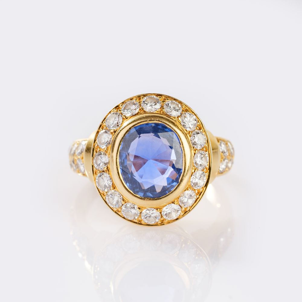 Saphir-Brillant Ring - Bild 3