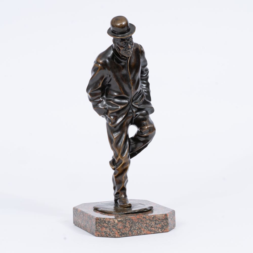 Hans Hubert Dietzsch-Sachsenhausen - A Tap Dancer with Melon Hat A Tap Dancer with Melon Hat