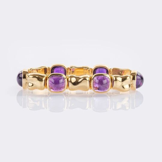 Amethyst Armband 'Bamboo'