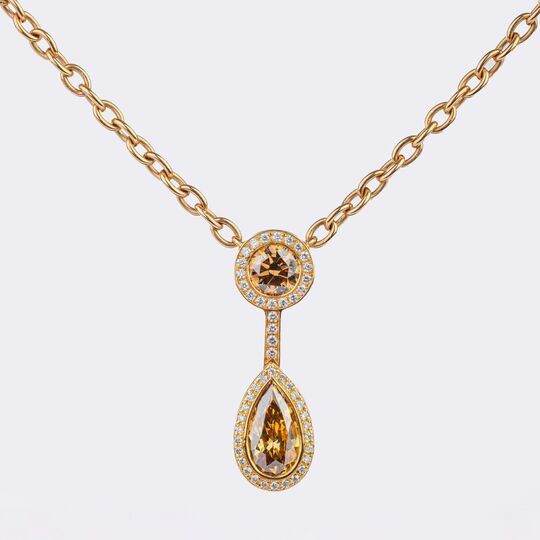 Fancy Diamond Necklace