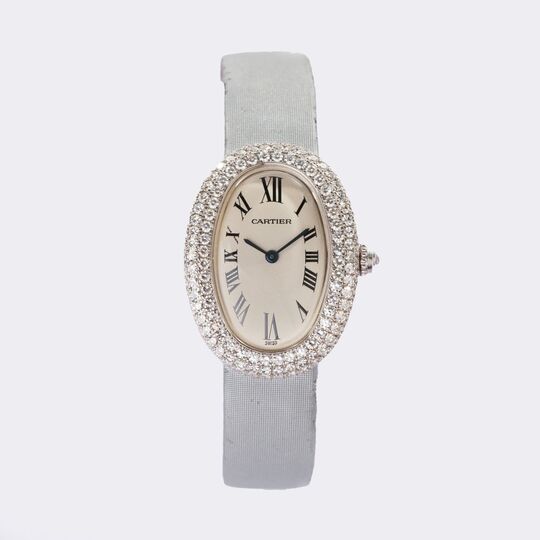 Damen-Armbanduhr 'Baignoire' mit Diamanten